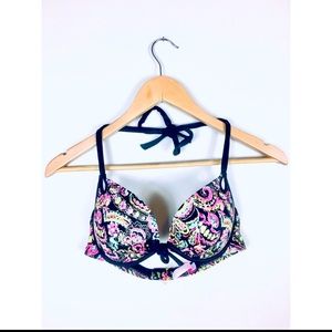 VS Paisley Push-up Bikini Top NWOT 34C